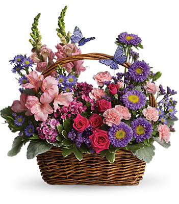 Country Basket Blooms from Sharon Elizabeth's Floral Designs in Berlin, CT